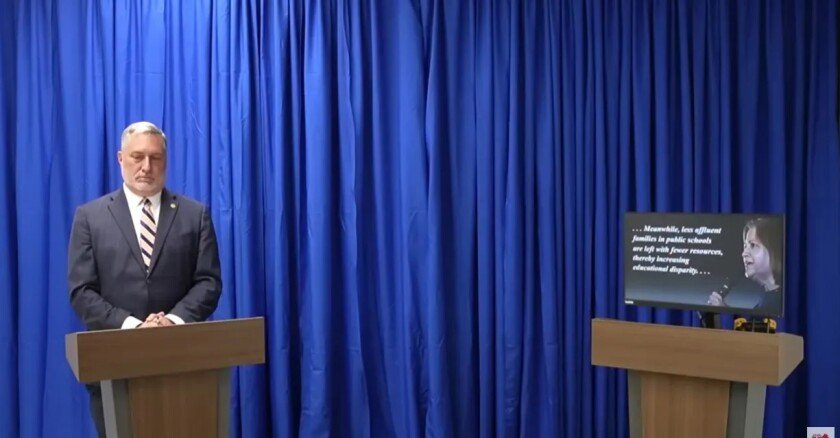 WATCH: GOP Candidate Holds AI DEBATE After Democrat REFUSES to Participate